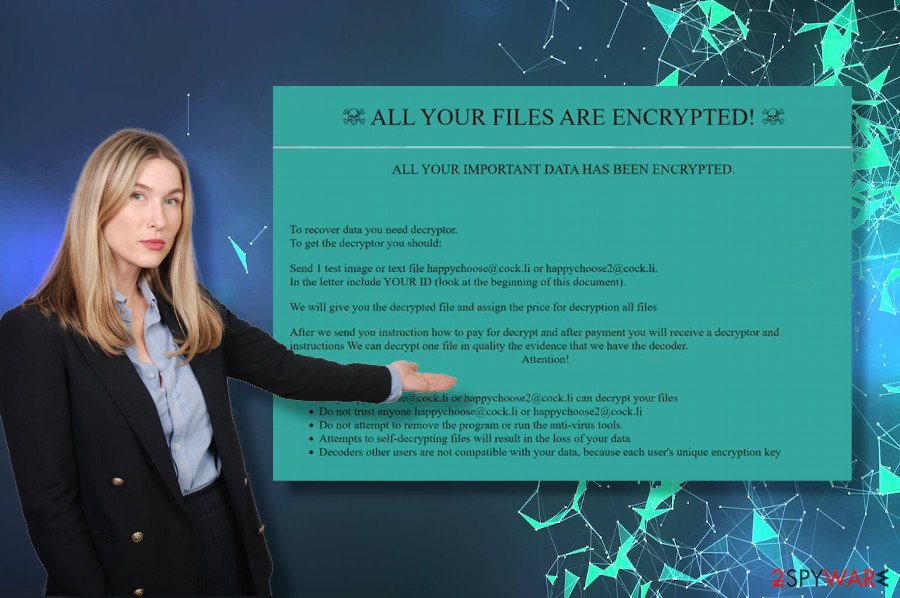 Happychoose ransomware virus information
