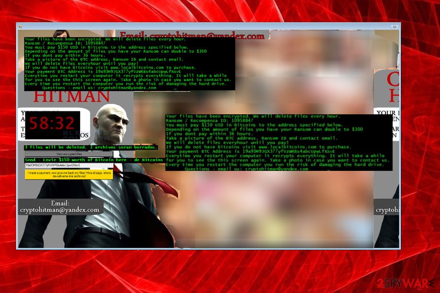 Crypto-Hitman Jigsaw ransomware version