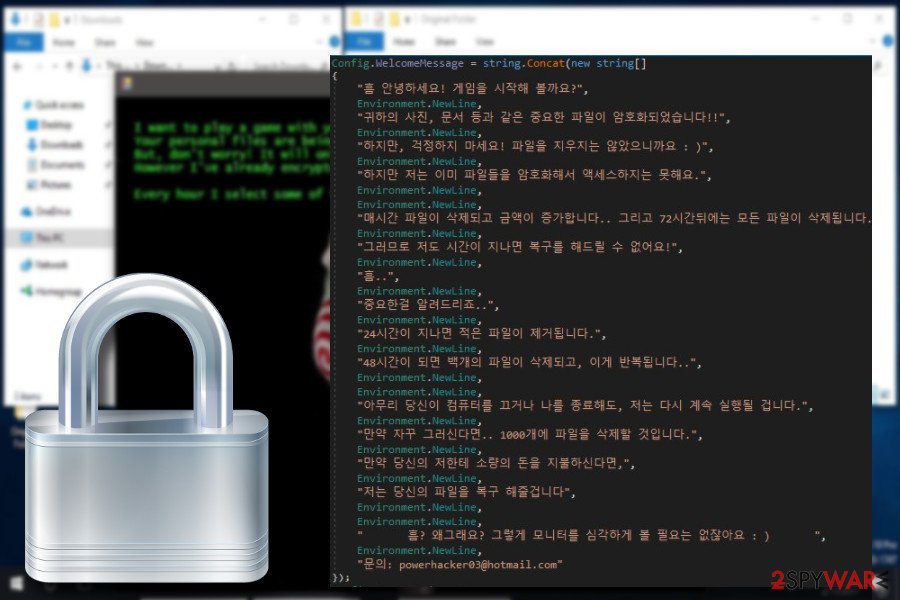 Jigsaw ransomware version from Korea