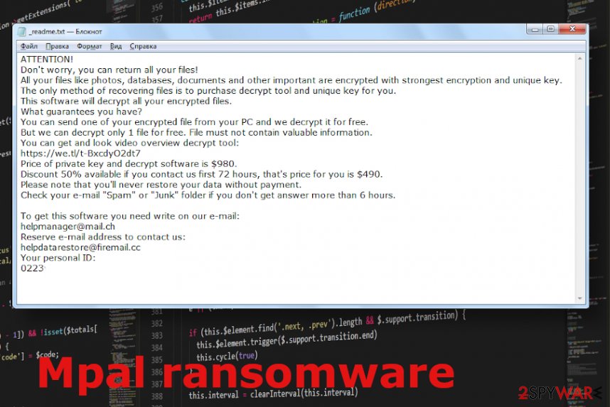 Mpal ransomware