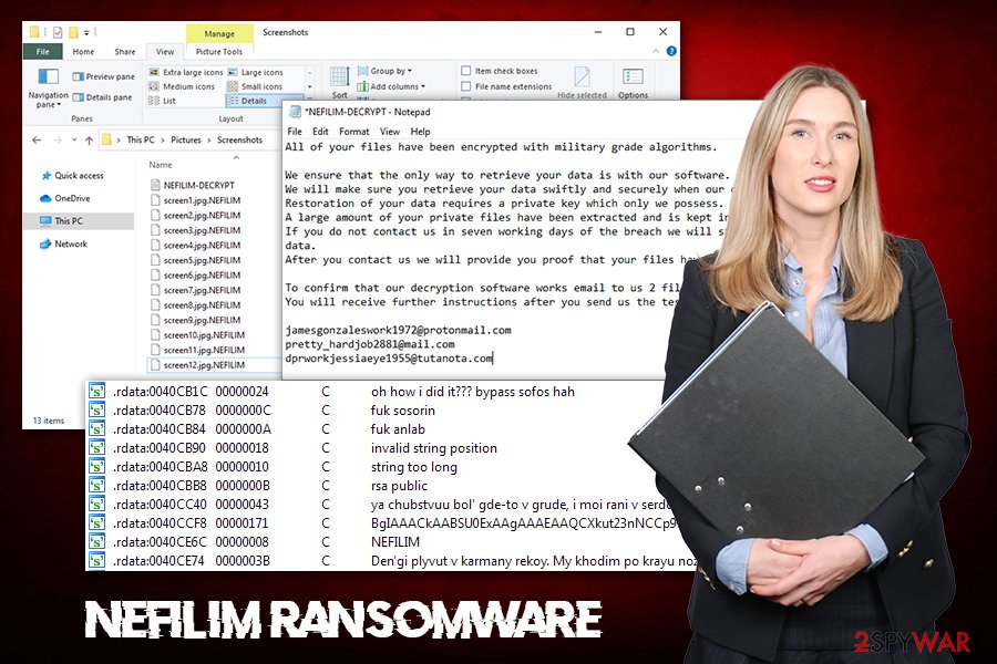 Nefilim ransomware virus