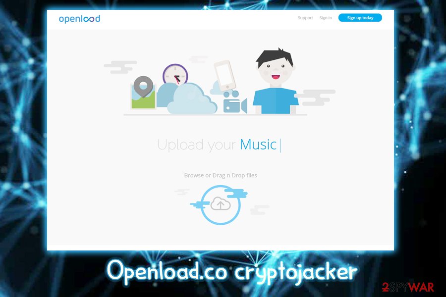 Openload.co crypto-jacker