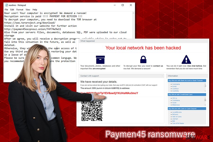 Paymen45 ransomware virus