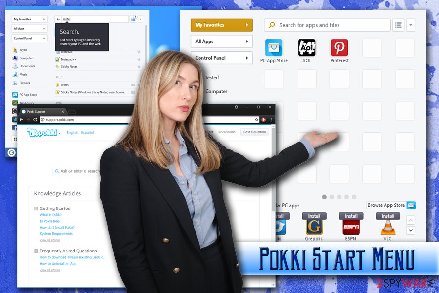 Pokki Start Menu virus