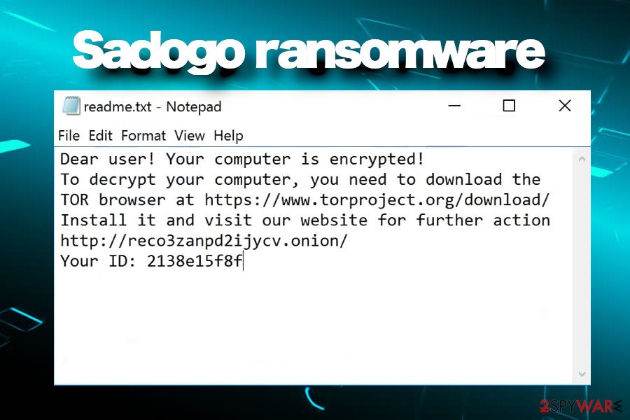 Sadogo ransomware