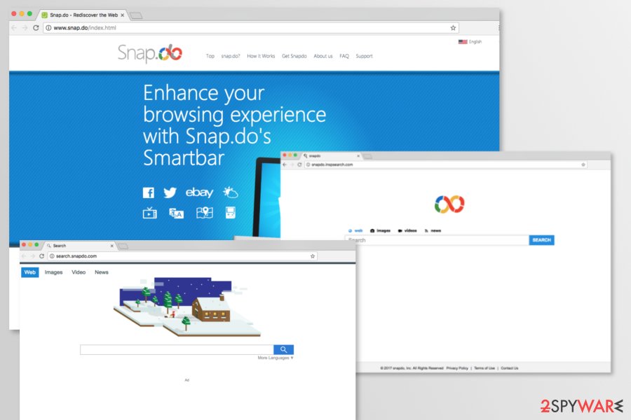 Examples of Snapdo search engines
