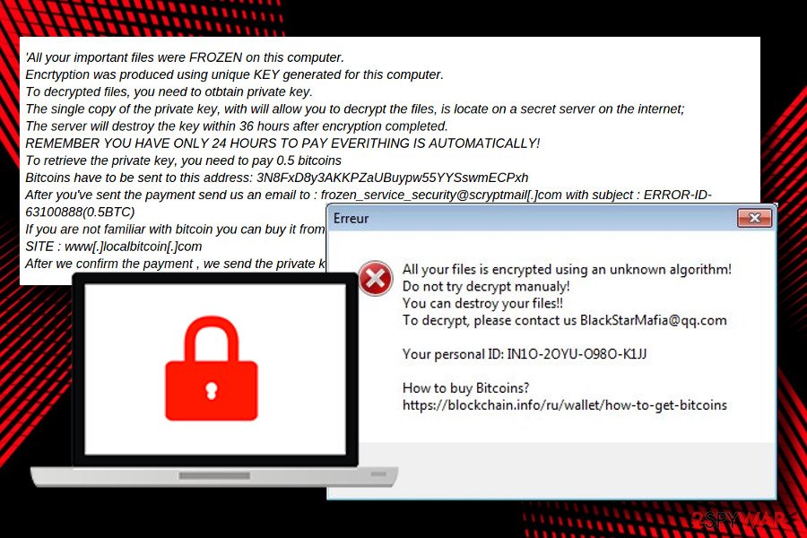 Xorist ransomware version