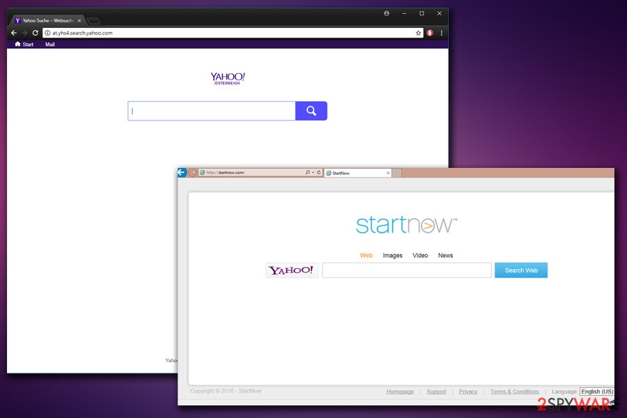 Yahoo Start Now virus