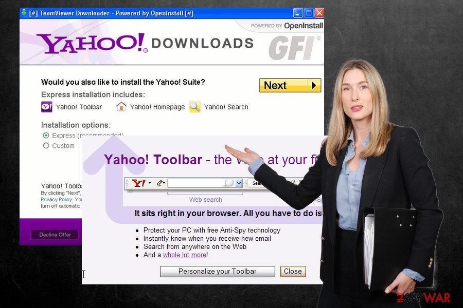 Yahoo Toolbar installer