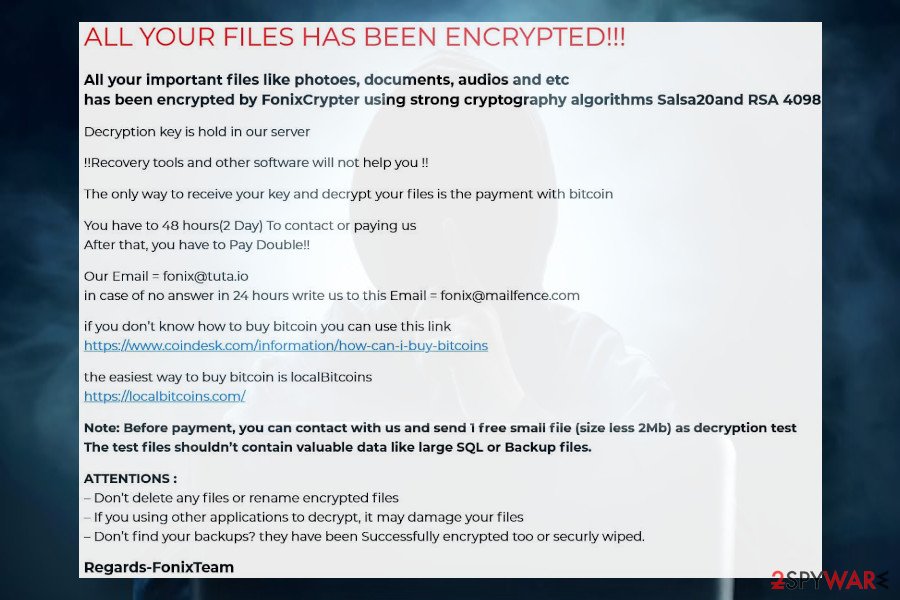 Fonix ransomware