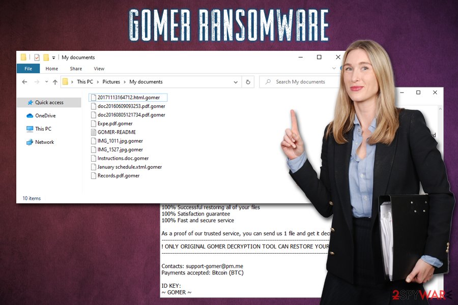 Gomer ransomware virus
