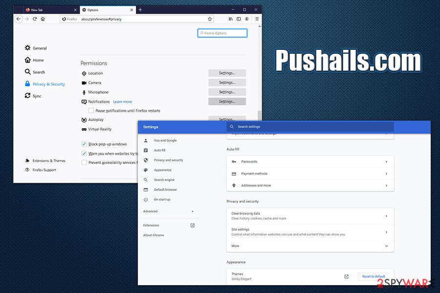 Pushails.com notifications