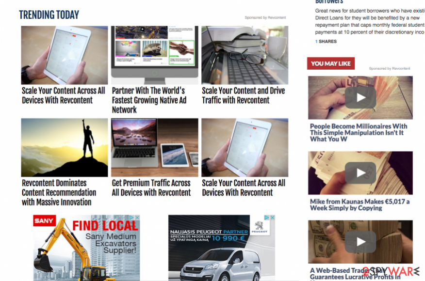 RevContent adverts