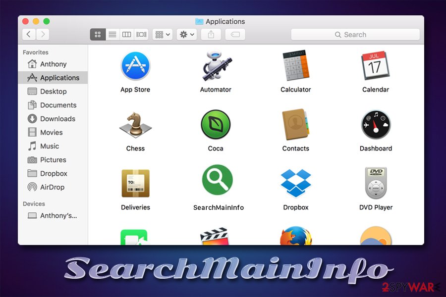 SearchMainInfo Mac virus