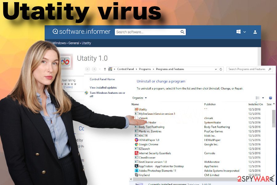 Utatity virus removal