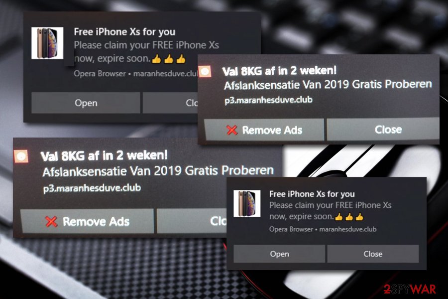 Maranhesduve.club desktop pop-ups