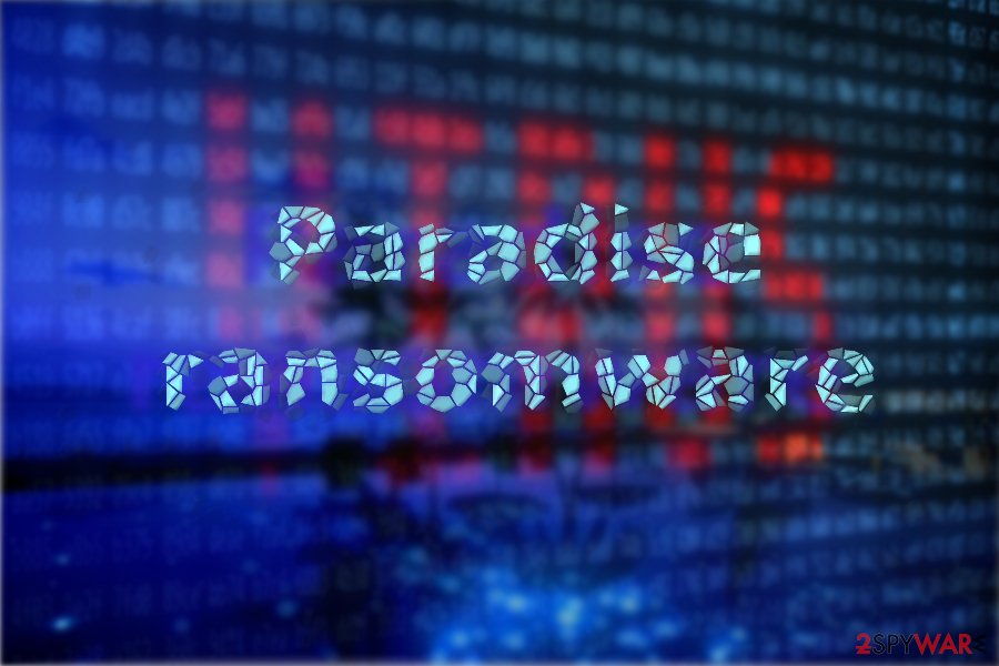 Paradise ransomware illustration