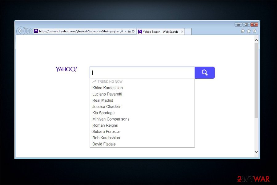 Yahoo.com Search virus