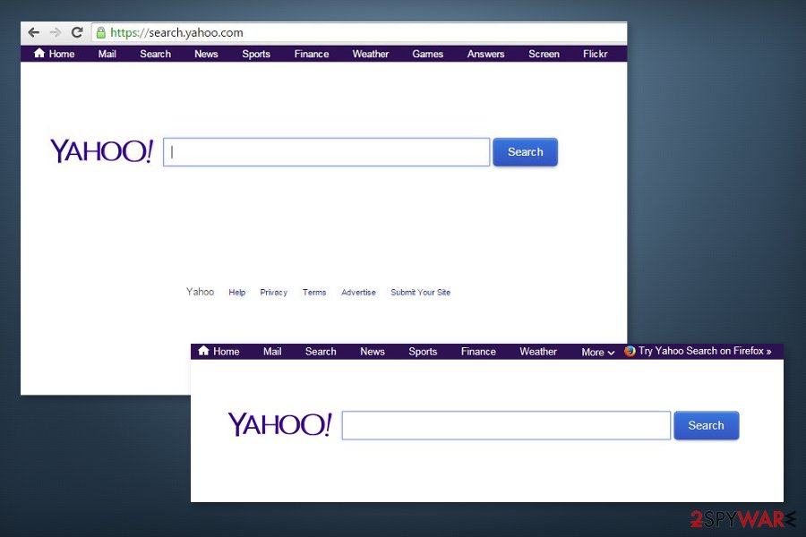 Yahoo Search virus