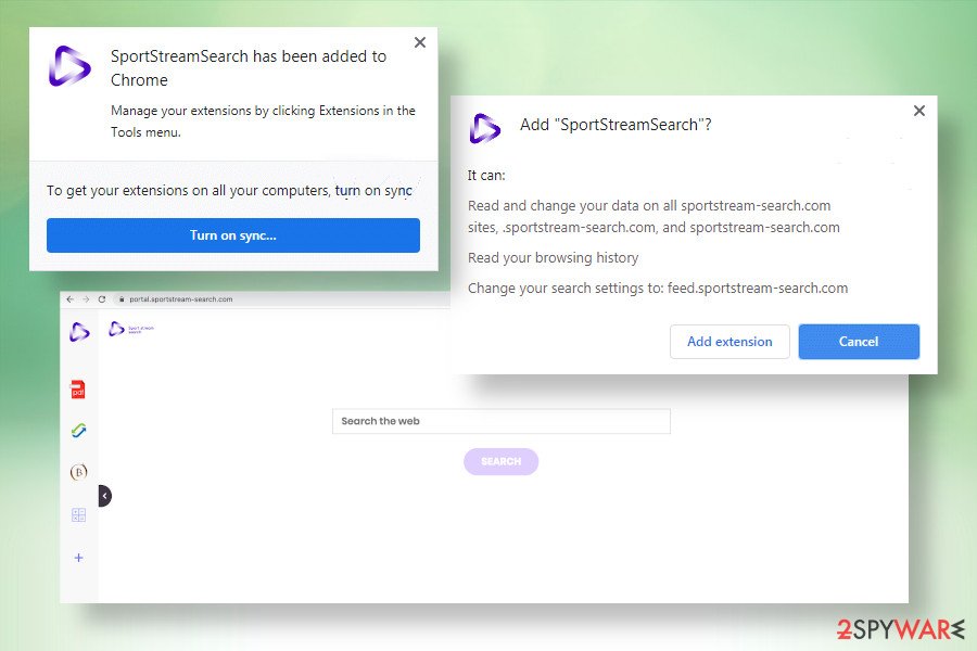 SportStreamSearch extension