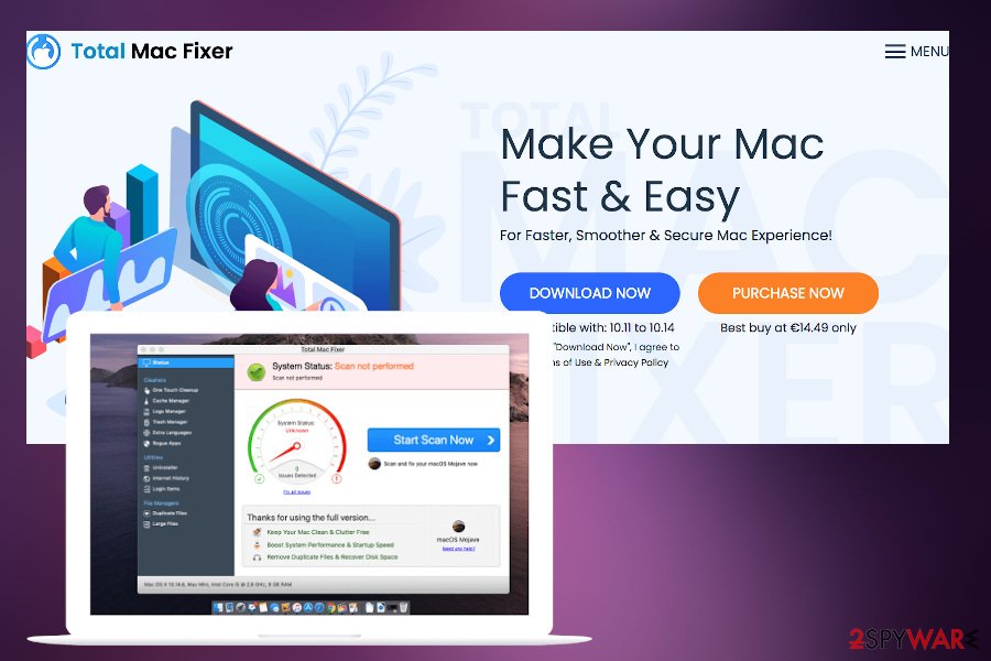 Total Mac Fixer virus