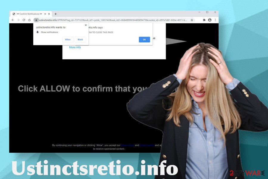 Ustinctsretio.info adware